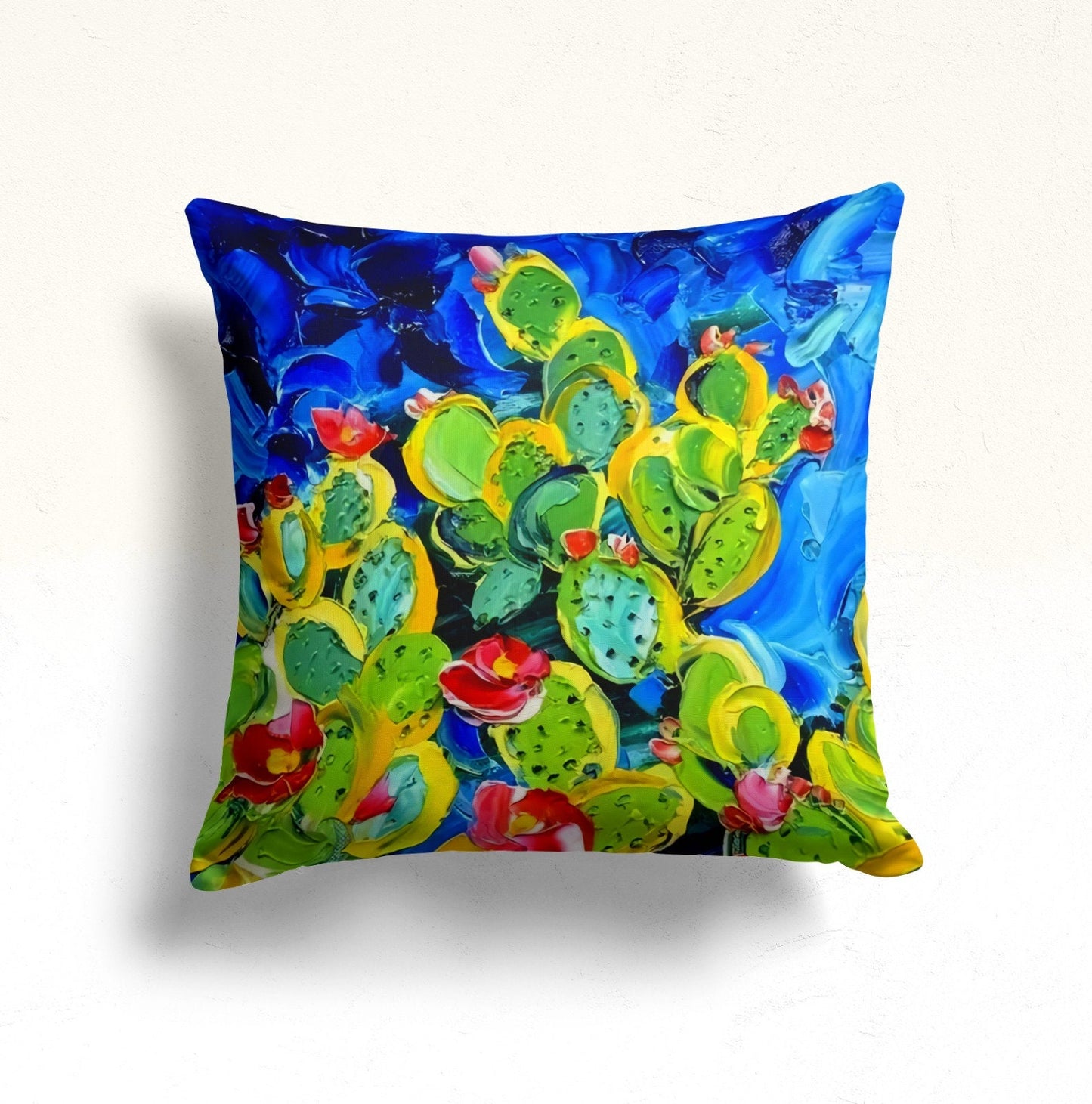 Botanical Cactus Green Plant Succulent Cushion Cover
