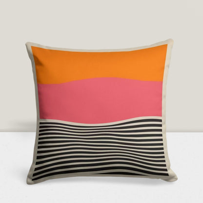 Colorful Stripe Boho Cushion Cover