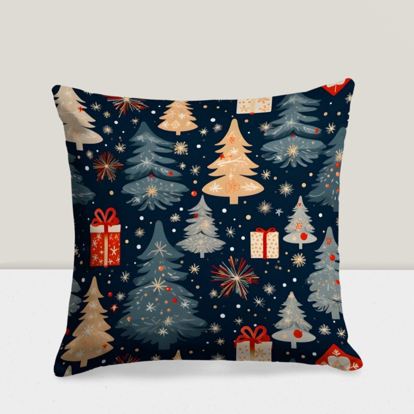 Festive Noel Decor Christmas Winter Cushion Cover