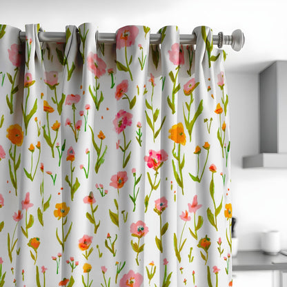 Spring Floral Curtains, Bloom Window Drapes