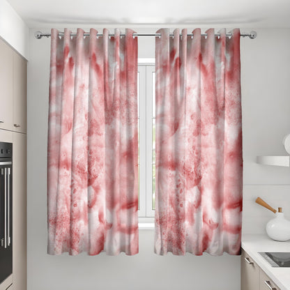 Blush Watercolor Curtains, Abstract Art Design Drapes