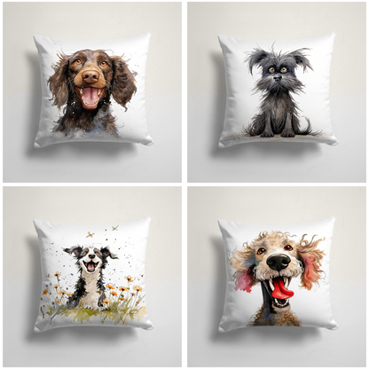 Cute Dog&Puppy Cushion Cover